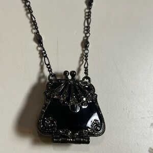 Black Pendant Necklace